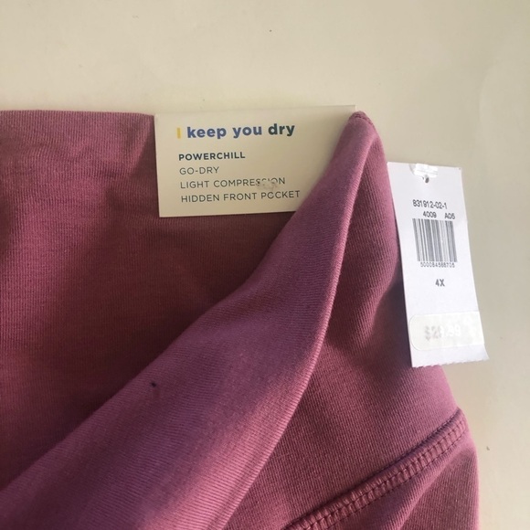 Old Navy Active Extra High-Waisted PowerChill Two-Tone Compression Leggings 4X - Picture 5 of 12